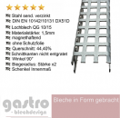 U-Profil Stahl verzinkt | Lochblech QG10-15 | 1,5mm